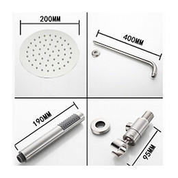 Ensemble De Douche Complet En Acier Inoxydable Mat Satiné