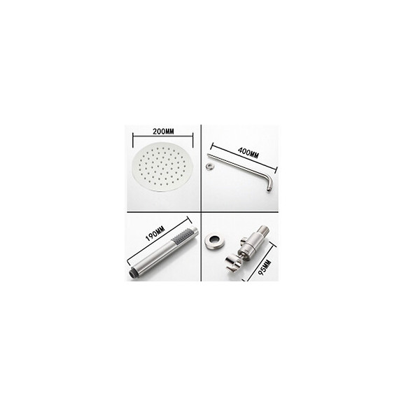 Ensemble De Douche Complet En Acier Inoxydable Mat Satiné