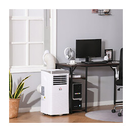 Climatiseur Portable 9.000 Btu/h - Ventilateur, Déshumidificateur - Réfrigérant Naturel R290 - Télécommande - Débit D'air