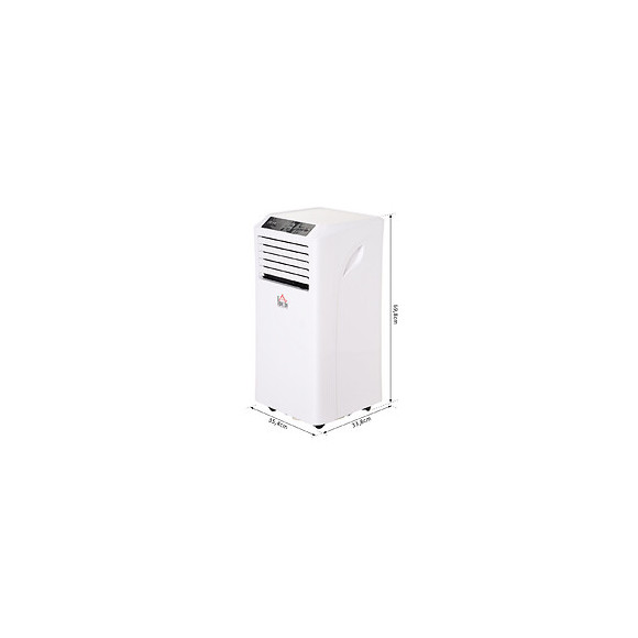 Climatiseur Portable 9.000 Btu/h - Ventilateur, Déshumidificateur - Réfrigérant Naturel R290 - Télécommande - Débit D'air