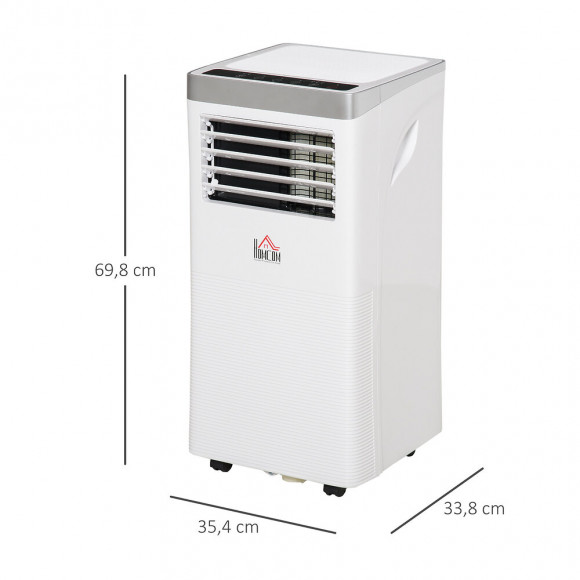 Climatiseur Portable 9.000 Btu/h - Ventilateur, Déshumidificateur - Réfrigérant Naturel R290 - Télécommande - Débit D'air
