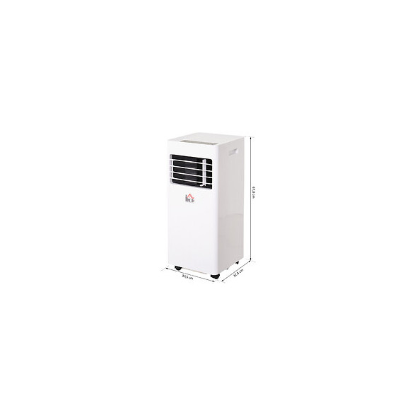 Climatiseur Portable 8.000 Btu/h 860 W - Ventilateur, Déshumidificateur - Réfrigérant Naturel R290 - Télécommande - Débit