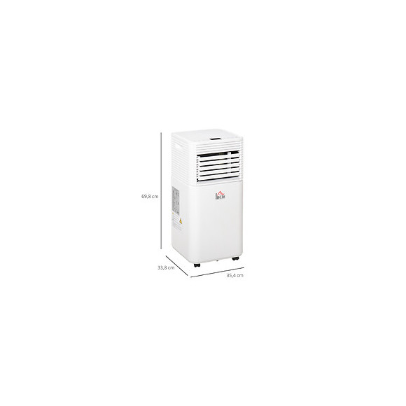 Climatiseur Portable 9.000 Btu/h - Ventilateur, Déshumidificateur - Réfrigérant Naturel R290 - Télécommande - Débit D'air