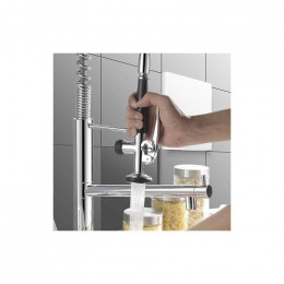 Douchette De Prélavage De Cuisine Tout En Laiton , Avec Levier