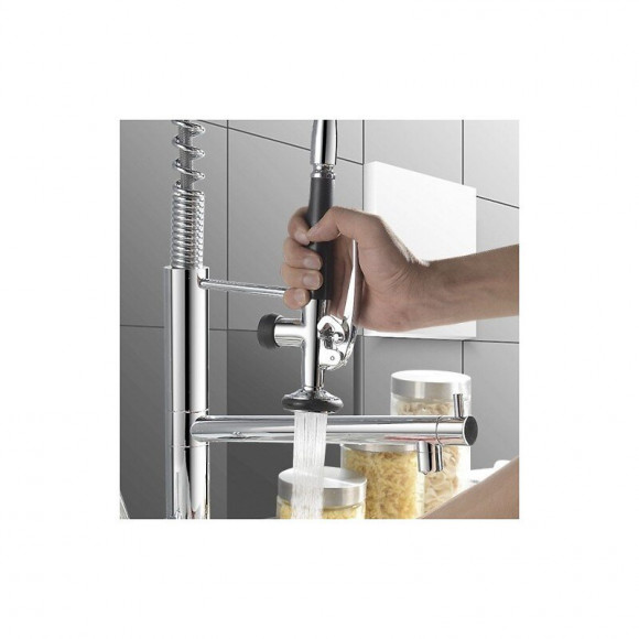 Douchette De Prélavage De Cuisine Tout En Laiton , Avec Levier