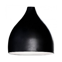 Pomme De Douche Noir Mat En Forme De Cloche Avec Lumière Fixe Blanche