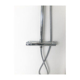 Colonne De Douche Réglable Ronde Hydromassage Chromée Complet