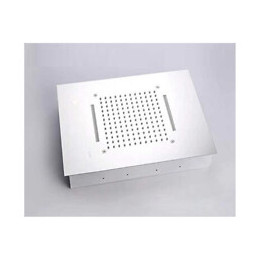 Pomme De Douche Encastrée 50x36 Cm En Cascade Avec Double Jet