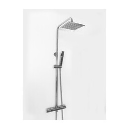 Colonne De Douche Réglable Carrée Chromée Complet