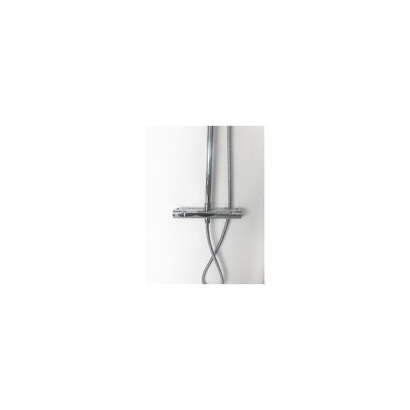 Colonne De Douche Réglable Carrée Chromée Complet