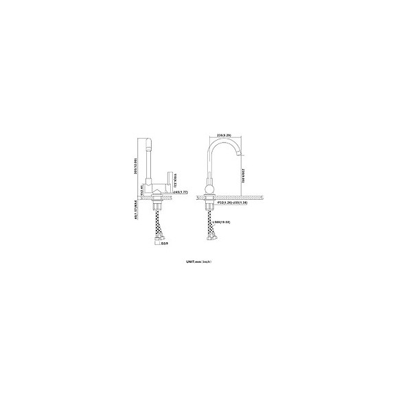 Mitigeur De Cuisine Pliable Sous La Fenêtre En Acier Inoxydable