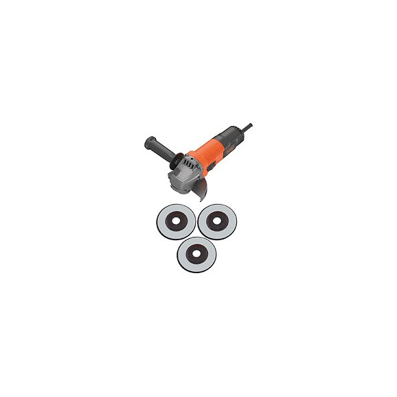 Beg110a3-qs Meuleuse D'angle Filaire - 750w - 12000 Trs/min - 3 Disques De Tronçonnage - Poignée 3 Positions