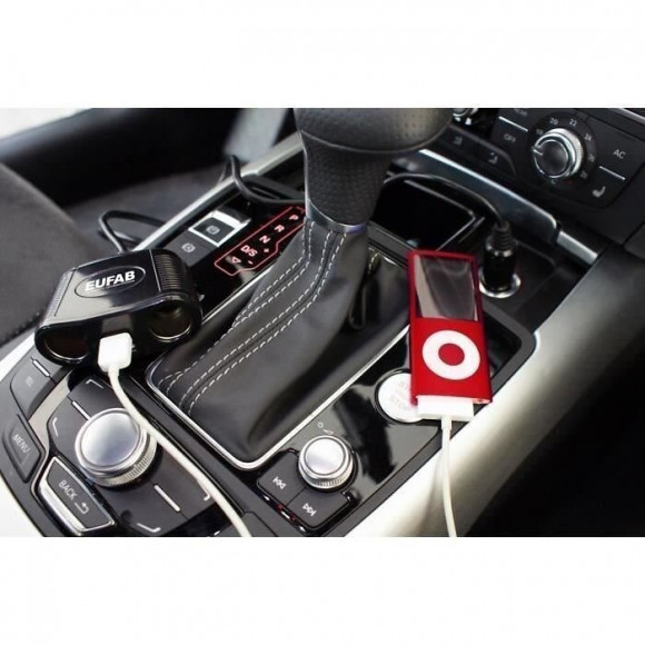 Double Prise Allume-cigare -2 Appareils Electriques - Norme Ce