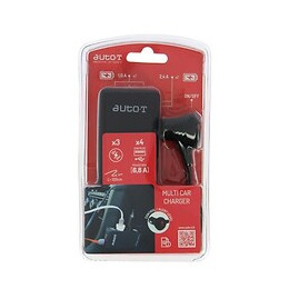 Auto-t Multiprise 12/24v + 4usb. Forte Puissance 6,8a