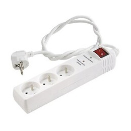 Para-surtenseur 3 X (2 P + T) - 3 X 1mm² - 3680w - 1m Erard - 8367