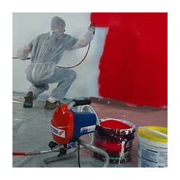 Dtools - Pistolet Peinture Hydrodynamique - 650 W - Pression 205 Bar - Viscosité 110 Sec Din-s - Appareil Peinture - Rouge