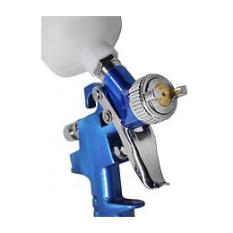 Dcraft - Pistolet À Vernis - Capacité 150 Ml - Aiguille 0,8 Mm - Pistolet À Peinture - Bleu