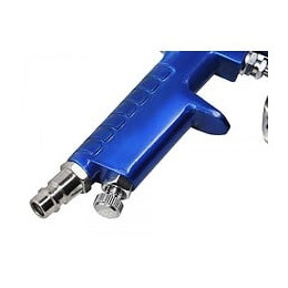 Dcraft - Pistolet À Vernis - Capacité 150 Ml - Aiguille 0,8 Mm - Pistolet À Peinture - Bleu