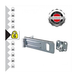 Master Lock 706eurd Moraillon Pour Verrouillage De Porte Extérieure, 15 X 6 Cm