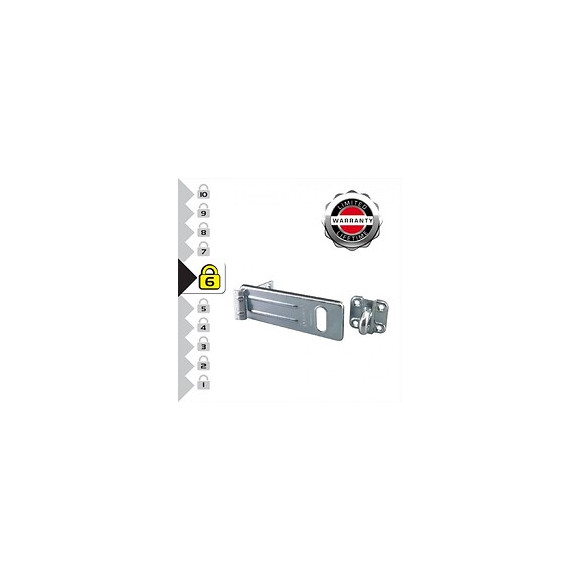 Master Lock 706eurd Moraillon Pour Verrouillage De Porte Extérieure, 15 X 6 Cm