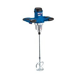Dtools - Malaxeur Électrique 1200 W/230v - Vitesse 500-700 Tr/min - Diamètre Turbine 120 Mm - Fixation M14 - Bleu