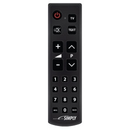 Télécommande Tv Simplifiée À Codes Mbg Simply 1731