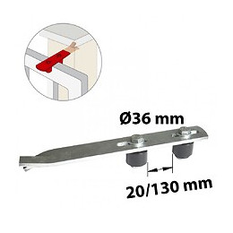 Guide Acier Zingué, H.40 X L.300 X P.40 Mm