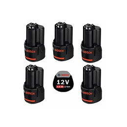 Pack De 5 Batteries Bosch Pack12v5bat2a (5 X 12v 2,0 Ah)
