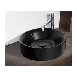 Mitola Vasque Ronde Capri 38 Cm De Diametre Noir Mat