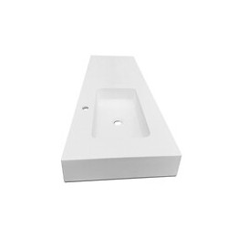 Mitola Plan Vasque Rectangulaire Suspendu 1 Bac Gauche Ibiza 120x46cm