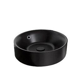 Mitola Vasque Ronde Capri 38 Cm De Diametre Noir Mat