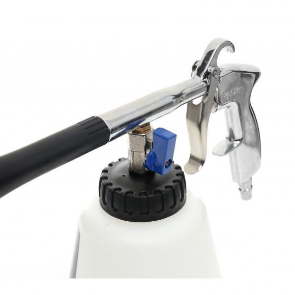 Dcraft - Pistolet De Nettoyage Pour Tissus - Pression 0.5-0.8 Mpa - 2 Buses - Pistolet Pneumatique - Noir