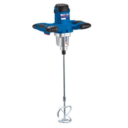 Dtools - Malaxeur Électrique 1200 W/230v - Vitesse 500-700 Tr/min - Diamètre Turbine 120 Mm - Fixation M14 - Bleu