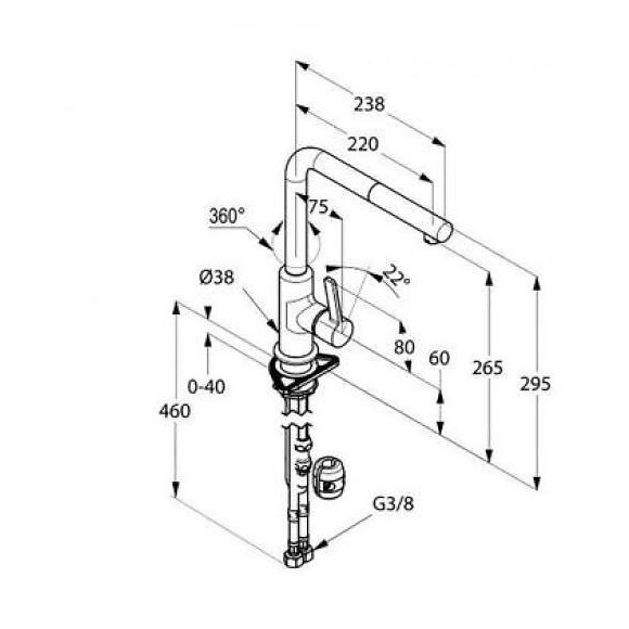 Mitigeur Luisina Rc403n/do015