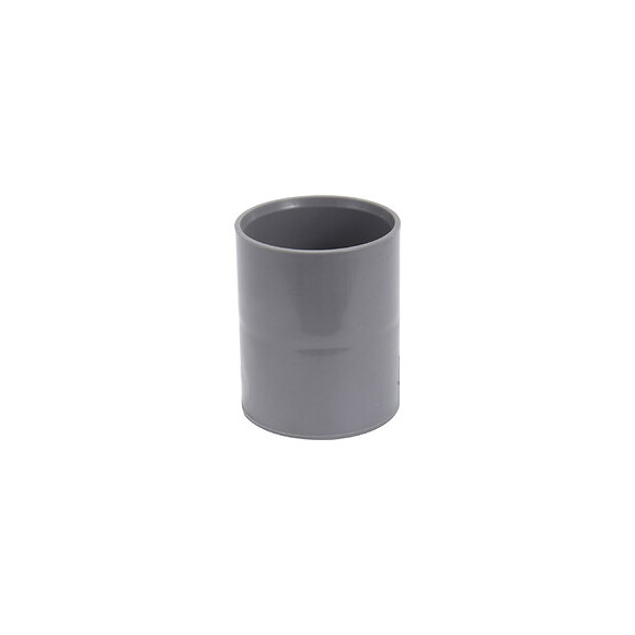 Ø 40 Mm Manchon Pvc À Butée Ff - Pvc  Évacuation - Interplast - In-srbman040