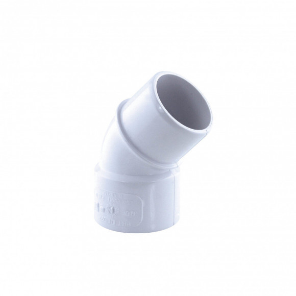 Coude Pvc 45° Mf Ø 40 Blanc - Interplast - In-srbcom45040b