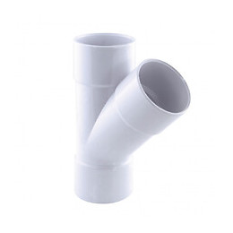 Culotte Femelle Ø 40 Mm , A 45°, Couleur Blanc. - Interplast - In-srbclf45040b