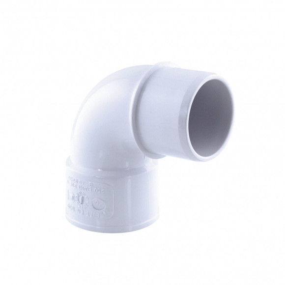 Coude Pvc Évacuation, 87° M-f, Ø  40 Mm, Couleur Blanc. - Interplast - In-srbcom87040b