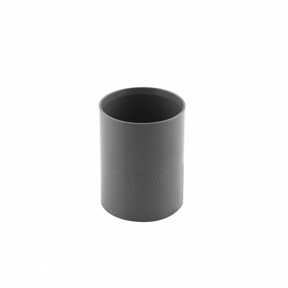Ø 40 Mm Manchon Pvc À Butée Ff - Pvc  Évacuation - Interplast - In-srbman040