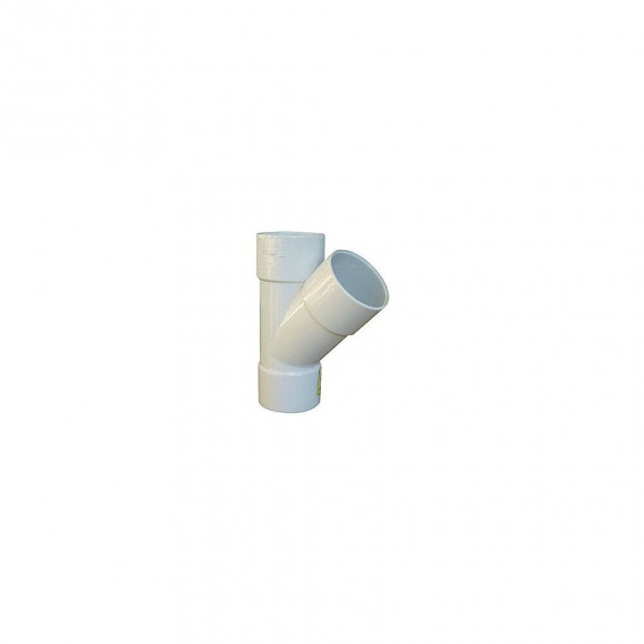 Culotte Femelle Ø 40 Mm , A 45°, Couleur Blanc. - Interplast - In-srbclf45040b
