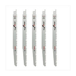 Bosch Lames De Scie Sauteuse 240 Mm Top Pour Bois S 1531 L / S1531l - 5 Pièces ( 2608650676 )