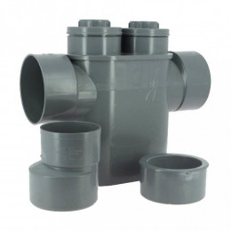 Siphon D'entretien Disconnecteur Monobloc Pvc, Evac Ø 125/100, Anti-remontée D'odeurs - Adequa - So-enfsiph125100