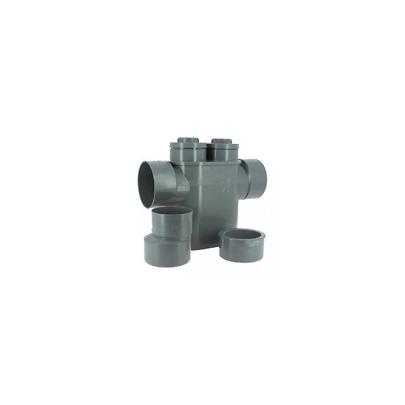 Siphon D'entretien Disconnecteur Monobloc Pvc, Evac Ø 125/100, Anti-remontée D'odeurs - Adequa - So-enfsiph125100