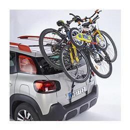 Mottez Porte-velos Sur Hayon A Fixation Sur Barres De Toit Ou Barre Railing 3 Velos Avec Antivol