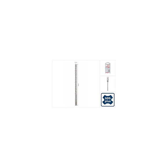 Bosch Sds-plus 7x Foret En Carbure 10x200x265 Mm, Certifié Pgm ( 2608576142 )