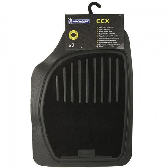 Michelin 2 Tapis Avant Caoutchou Et Moquette