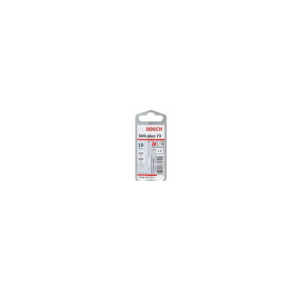 Bosch Sds-plus 7x Foret En Carbure 10x200x265 Mm, Certifié Pgm ( 2608576142 )