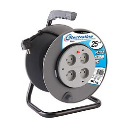 Enrouleur Électrique Bricolage Avec Terre L.25 M Ho5vvf 3g1.5, Electraline