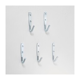 Lot De 5 Crochets Modèle Moyen Mottez, H.9.5 X L.4.5 X P.4.5 Cm