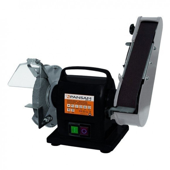 Dtools - Ponceuse Stationnaire 200 W - Ponceuse À Bande Et À Disque - Bande De 50 X 686 Mm - Dimaètre Disque 150 Mm - Noir